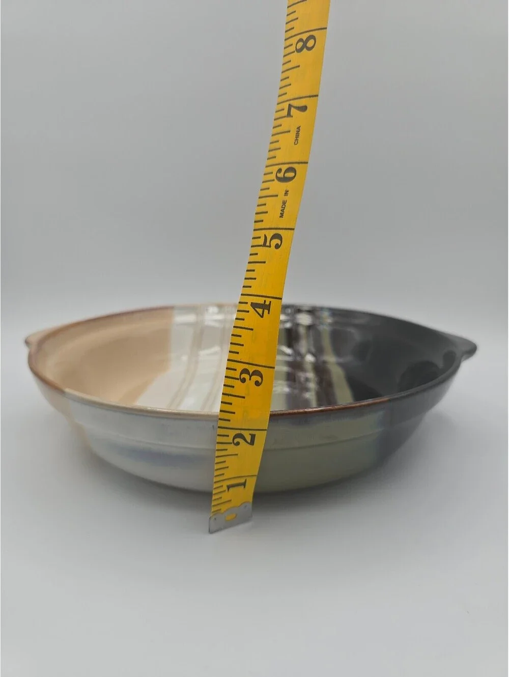 Home Trends Jazz Stoneware Round Baker Dish Reactive Glaze 10.5